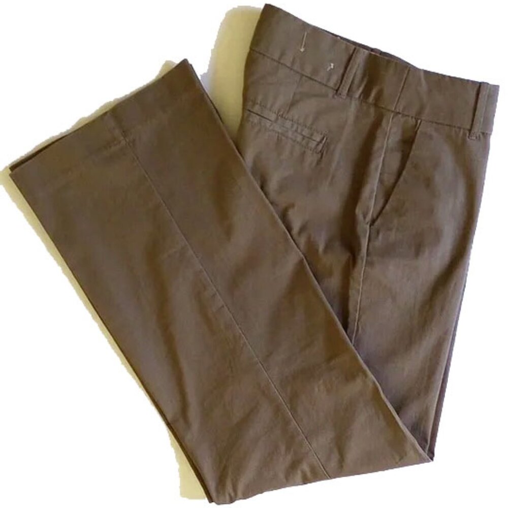 J Crew Stretch City Fit Mid-Rise Chino Bootcut Pants 2 2S Dark Olive